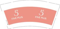 12250915 FIVE PLUS 9盎司1千：q77167522 一次性定制纸杯、一次性广告纸杯设计图