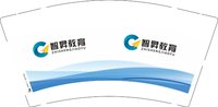 12250908智昇教育 9盎司1千个：tb88853124 一次性定制纸杯、一次性广告纸杯设计图
