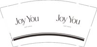 11250914joy you9盎司1千（白高盖1千）：tb307568564167 一次性定制纸杯、一次性广告纸杯设计图