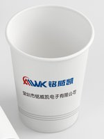 12250914 铭威凯 9盎司1千个：阿峰0028 一次性定制纸杯、一次性广告纸杯设计图