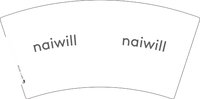 12250911 naiwill 7盎司1000个：tb830984830 一次性定制纸杯、一次性广告纸杯设计图