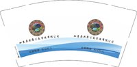 （印500修白杯）12250915 9盎司加厚1千（收据148随货发）：gesang曲珍 一次性定制纸杯、一次性广告纸杯设计图