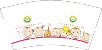 12250922儋州市第一中学附属幼儿园9盎司1千（加急）：商业街哈基米 一次性定制纸杯、一次性广告纸杯设计图