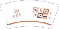 12250922 小伶兰9盎司1千：tb5162467224 一次性定制纸杯、一次性广告纸杯设计图