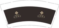 （印500个休白杯）12250930壹伴酒店9盎司加厚1千个：乐8632955 一次性定制纸杯、一次性广告纸杯设计图