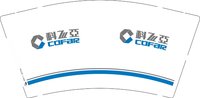 12250907 科飞亚 9盎司加厚2000个：洛阳办公室主任 一次性定制纸杯、一次性广告纸杯设计图
