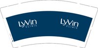 12251003LYVIN 9盎司1千（一千一箱）：rhonda2014 一次性定制纸杯、一次性广告纸杯设计图