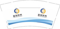 12250928盈创财务9盎司加厚3千只：付正元88 一次性定制纸杯、一次性广告纸杯设计图