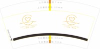 12250924一心瑜伽普拉提7盎司1千个：丁丁我爱你8 一次性定制纸杯、一次性广告纸杯设计图