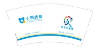 12250917学予乐教育 9盎司1千个：棒棒糖天空91233208 一次性定制纸杯、一次性广告纸杯设计图