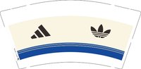 12250905 阿迪达斯标志9盎司1千：lgs草海 一次性定制纸杯、一次性广告纸杯设计图