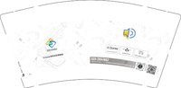 （休白500）12250929数学会议领跑者 9盎司1000个：桥枫暮雪 一次性定制纸杯、一次性广告纸杯设计图