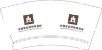 12250919华勤基信律师事务所 9盎司1000个：黑暗骑士崛起2625 一次性定制纸杯、一次性广告纸杯设计图