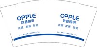 12250901有改 欧普照明9盎司1千：鸽子g520520 一次性定制纸杯、一次性广告纸杯设计图