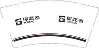 12250912探路者9盎司1千：lut我就是我 一次性定制纸杯、一次性广告纸杯设计图