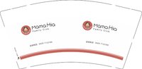 12250911 Mama Mia 9盎司1000个：木棉与橡树923 一次性定制纸杯、一次性广告纸杯设计图