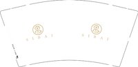 12250915思9盎司加厚1千：李汶慧1993 一次性定制纸杯、一次性广告纸杯设计图