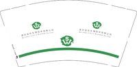 12250911 贵州金玖生物技术有限公司 9盎司加厚5千个：遇见彩杰 一次性定制纸杯、一次性广告纸杯设计图