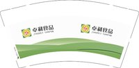 12250905 卓利食品9盎司加厚1千：tb_ar 一次性定制纸杯、一次性广告纸杯设计图