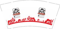 12250922白大侠模牌9盎司1千：6568869huz 一次性定制纸杯、一次性广告纸杯设计图