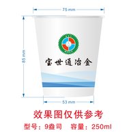12250905宝世通冶金9盎司加厚1千个：爱家518517 一次性定制纸杯、一次性广告纸杯设计图