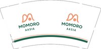 12251003MOMORO 9盎司加厚15000（配白高盖四千个）：tb859729142939 一次性定制纸杯、一次性广告纸杯设计图