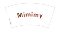 （印刷500）12251020MImimy（咖）7盎司1千：陈静静880307 一次性定制纸杯、一次性广告纸杯设计图