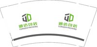 12251010 通达包装 9盎司加厚1千：nice周敏 一次性定制纸杯、一次性广告纸杯设计图