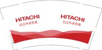 12251004日立中央空调 9盎司1000个：tss854237968 一次性定制纸杯、一次性广告纸杯设计图