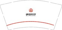12251021争锋科技 （换）9盎司加厚1千：小八九1202 一次性定制纸杯、一次性广告纸杯设计图