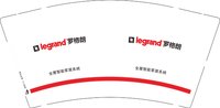 （印500个休白杯）12251007罗格朗9盎司加厚1千个：tb35748619 一次性定制纸杯、一次性广告纸杯设计图