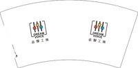 12251013造声工场7盎司2千个：clocklook 一次性定制纸杯、一次性广告纸杯设计图