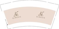 12251020KINESIS9盎司1千个：kinesis启奈斯 一次性定制纸杯、一次性广告纸杯设计图