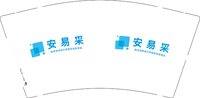12251018 安易采9盎司加厚1千：酷天使coco1 一次性定制纸杯、一次性广告纸杯设计图