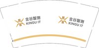 12251021金谷智测 9盎司加厚1000个：贝芳xsf 一次性定制纸杯、一次性广告纸杯设计图