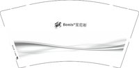 12251008 宝尼斯 9盎司加厚1千：crissyip 一次性定制纸杯、一次性广告纸杯设计图