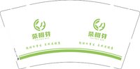 12251008茶树芽9盎司1千：爱哲的蒲公英 一次性定制纸杯、一次性广告纸杯设计图