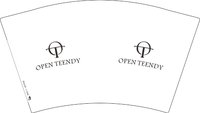 12251011OPEN12盎司2千个：tb096798466 一次性定制纸杯、一次性广告纸杯设计图