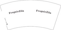 12251022FrognieZila7盎司1千个：tb089497231 一次性定制纸杯、一次性广告纸杯设计图