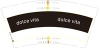（印500个休白杯）12251005dolce vita9盎司加厚1千个：宝贝爱你lzl敏 一次性定制纸杯、一次性广告纸杯设计图