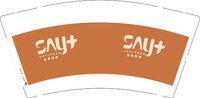 12251023言吾瑜伽9盎司加厚1千：我的小白兔子 一次性定制纸杯、一次性广告纸杯设计图