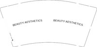 （印500其他休白）12251008 BEAUTY AESTHETICS 9盎司加厚1千个：m13725228 一次性定制纸杯、一次性广告纸杯设计图