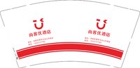 12251019（19335707390）尚客优酒店9盎司1千只加急：史迪仔很悲伤 一次性定制纸杯、一次性广告纸杯设计图