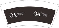 12251005（黑底）OA9盎司1千：yrx0413 一次性定制纸杯、一次性广告纸杯设计图