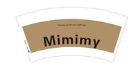 （印刷500）12251020MImimy（咖）7盎司1千：陈静静880307 一次性定制纸杯、一次性广告纸杯设计图