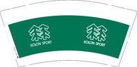 12251023KOLON SPORT9盎司2千：蛋挞格子 一次性定制纸杯、一次性广告纸杯设计图
