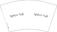 11251009APrico nail 12盎司1千个（配白高盖1千）：tb18019627 一次性定制纸杯、一次性广告纸杯设计图