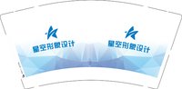 12251019星空形象设计9盎司1千个：小马俊腾 一次性定制纸杯、一次性广告纸杯设计图