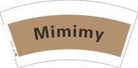 （印刷500）12251020MImimy（咖）7盎司1千：陈静静880307 一次性定制纸杯、一次性广告纸杯设计图