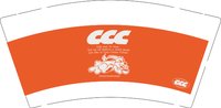 13251017（橙色）CCC9盎司1千个（集运仓已收费）：tb009646469387 一次性定制纸杯、一次性广告纸杯设计图
